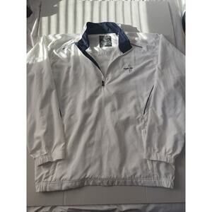 Page & Tuttle Free Swing golf pullover jacket with the Cinnabar Hills logo